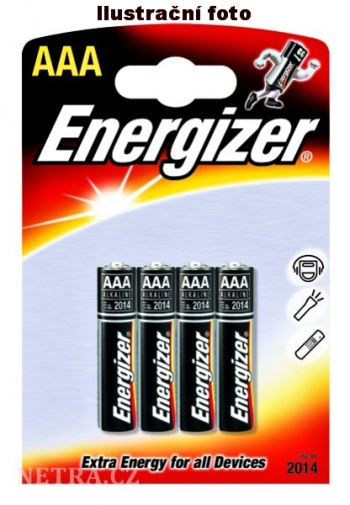 Baterie 1,5V tenké tužkové model AAA 4ks